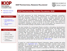 Tablet Screenshot of kicp-fellowship.uchicago.edu