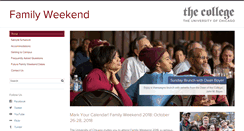 Desktop Screenshot of familyweekend.uchicago.edu