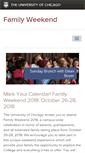 Mobile Screenshot of familyweekend.uchicago.edu