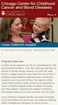 Mobile Screenshot of kidscancer.uchicago.edu