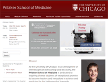 Tablet Screenshot of pritzker.uchicago.edu