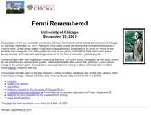 Tablet Screenshot of fermi-remembered.uchicago.edu