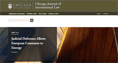 Desktop Screenshot of cjil.uchicago.edu