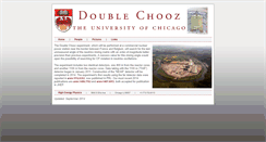 Desktop Screenshot of doublechooz.uchicago.edu