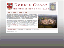 Tablet Screenshot of doublechooz.uchicago.edu