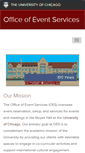 Mobile Screenshot of eventservices.uchicago.edu