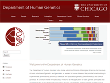 Tablet Screenshot of genes.uchicago.edu