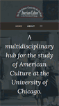 Mobile Screenshot of americanculture.uchicago.edu