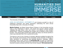 Tablet Screenshot of humanitiesday2010.uchicago.edu