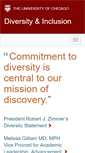 Mobile Screenshot of diversity.uchicago.edu