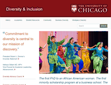 Tablet Screenshot of diversity.uchicago.edu