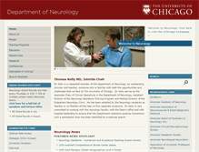 Tablet Screenshot of neurology.uchicago.edu