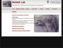 Tablet Screenshot of mcneilllab.uchicago.edu