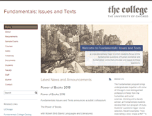 Tablet Screenshot of fundamentals.uchicago.edu