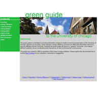 Tablet Screenshot of greenguide.uchicago.edu