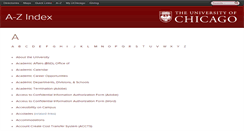 Desktop Screenshot of a2z.uchicago.edu
