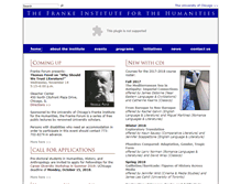 Tablet Screenshot of franke.uchicago.edu