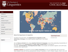 Tablet Screenshot of linguistics.uchicago.edu