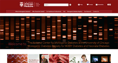 Desktop Screenshot of monogenicdiabetes.uchicago.edu