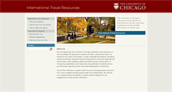 Desktop Screenshot of internationaltravel.uchicago.edu