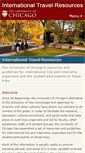 Mobile Screenshot of internationaltravel.uchicago.edu