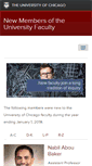 Mobile Screenshot of newfaculty.uchicago.edu
