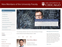 Tablet Screenshot of newfaculty.uchicago.edu