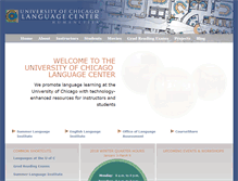 Tablet Screenshot of languages.uchicago.edu