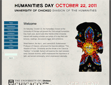 Tablet Screenshot of humanitiesday2011.uchicago.edu
